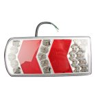 Egyesített lámpa TRS006 jobb, LED, rendszám világítással, 12/24 V MULTIPA