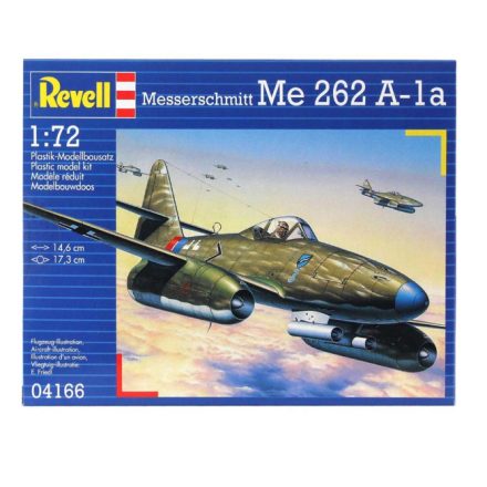 Revell Messerschmitt Me 262 A-1a Model Set repülőgép 1:72, 56 részes