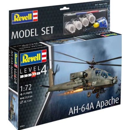 ModelSet helikopter 63824 – AH-64A Apache (1:72)