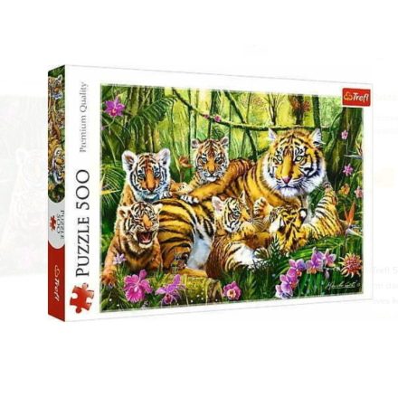 Trefl 500 db-os puzzle - Tigris család (37350)