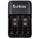 Uniross UCU004 kompakt üres töltő AA/AAA/9V védelemmel