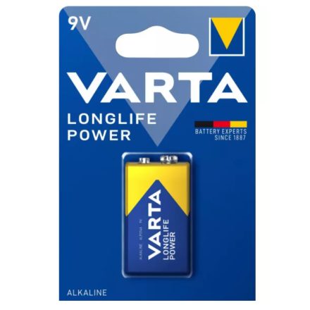 VARTA LONGLIFE POWER (HIGH ENERGY) 9V Elem ( 6LR61 ) BL/1