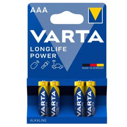 VARTA LONGLIFE POWER (HIGH ENERGY) AAA Mikró Elem (LR03) 4903 BL/4