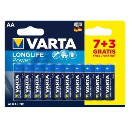 VARTA LONGLIFE POWER (HIGH ENERGY) Ceruza Elem AA (LR6) BL/7+3 4906