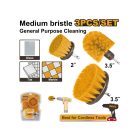 INGCO 3 részes bitbefogású kefe készlet – PA66 sörtével