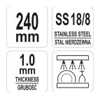 YATO GASTRO YG02750 Konyhai univerzális fogó 240 mm inox