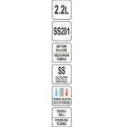 YATO GASTRO YG-07016 Pumpás termosz 2,2 liter inox