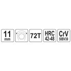 YATO YT02373 Racsnis csillagkulcs 11 mm / 170 mm CrV