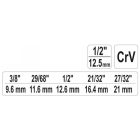 YATO YT03317 Lépcsős radiátor kulcs 1/2"