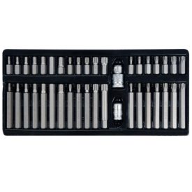   YATO YT0400 Torx és imbusz bit készlet 40 részes (1/2"-3/8" H4-H12, M5-M12, T20-T55)