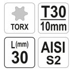 YATO YT04051 Csavarhúzó bit T30 x 30 S2