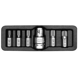   YATO YT0414 Bit készlet 6 részlet SPLINE M5-M12 L=30 mm 1/2"