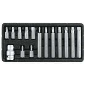   YATO YT0417 Torx készlet 15 részes tamperproof T20-T55 L=30 mm, L=75 mm 1/2"