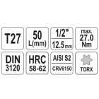 YATO YT04312 Bithegy dugófejjel T27 1/2" 55 mm CrV