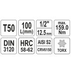 YATO YT04326 Bithegy dugófejjel T50 1/2" 100 mm hosszú