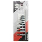 YATO YT04401 Imbusz bithegy készlet dugófejjel 9 részes (1/4" L=37 mm H2-H6, 3/8" L=48 mm H7-H12)