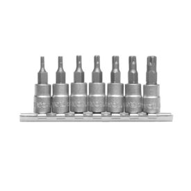   YATO YT0461 Torx bithegy készlet dugófejjel 1/4" speciál 7 részes (TS10-15-20-25-27-30-40)