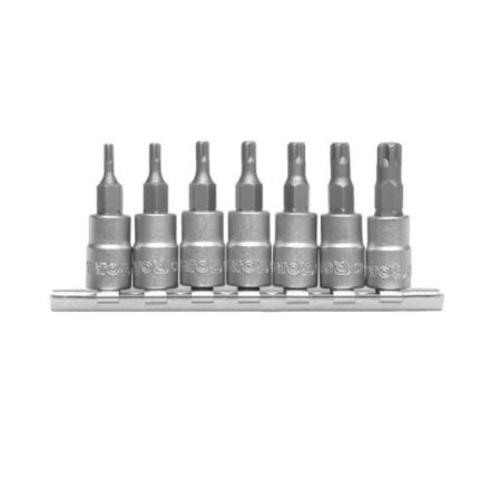 YATO YT0461 Torx bithegy készlet dugófejjel 1/4" speciál 7 részes (TS10-15-20-25-27-30-40)