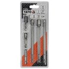 YATO YT04629 Dugókulcs adapter készlet 6 részes 1/4"->1/4", 3/8", 1/2" négyszög 50-150 mm