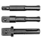 YATO YT04686 Dugókulcs adapter készlet 3 részes SDS Plus->1/2", 1/4", 3/8" négyszög