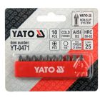 YATO YT0471 Bithegy PZ2 1/4" 25 mm 10 db/bl