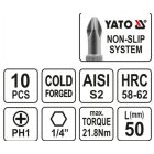 YATO YT0477 Bithegy PH1 1/4" 50 mm (10 db/cs)