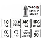 YATO YT0478 Bithegy PH2 1/4" 50 mm (10 db/cs)