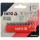 YATO YT0482 Bithegy készlet 10 részes 25 mm