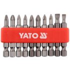 YATO YT0483 Bithegy készlet 10 részes 50 mm (5-6 mm-PH1-PH2-PZ1-PZ2)