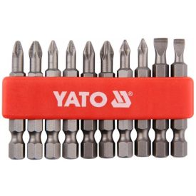  YATO YT0483 Bithegy készlet 10 részes 50 mm (5-6 mm-PH1-PH2-PZ1-PZ2)