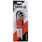 YATO YT0502 Imbuszkulcs készlet 9 részes 2,0-10 mm CrV