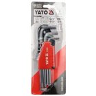 YATO YT0505 Gömbfejű imbuszkulcs készlet 9 részes 1,5-10 mm CrV