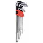 YATO YT0512 Hosszú Torx kulcs készlet 9 részes T10-T50 CrV