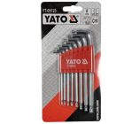 YATO YT05123 Gömbfejű Torx kulcs készlet 8 részes T9-T40 CrV
