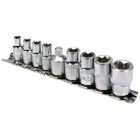 YATO YT0520 Dugókulcs készlet 9 részes Torx 1/4": E5-E8, 3/8": E10-E16