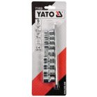YATO YT0520 Dugókulcs készlet 9 részes Torx 1/4": E5-E8, 3/8": E10-E16