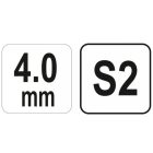 YATO YT05588 Gömbfejű imbusz T-kulcs 4,0 mm / 13 x 140 mm S2