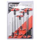 YATO YT05597 Gömbfejű imbusz T-kulcs készlet 8 részes 2,5-10 mm S2