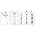 YATO YT05597 Gömbfejű imbusz T-kulcs készlet 8 részes 2,5-10 mm S2