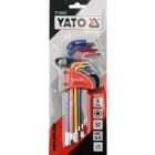 YATO YT05631 Hoszított imbuszkulcs készlet 9 részes 1,5 - 10 mm S2