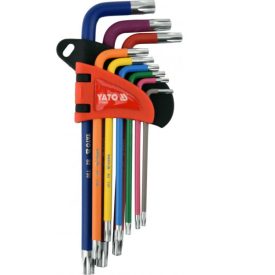   YATO YT05633 Hosszú Torx kulcs készlet 9 részes T10 - T50 S2
