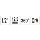 YATO YT0593 Nyomaték szögmérő 1/2" CrV