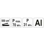 YATO YT0700 Karos zsírzó 500 cm3 31-70 MPa