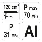 YATO YT0701 Karos zsírzó 120 ml 70MPa