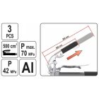 YATO YT0704 Karos zsírzó 500 cm3