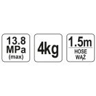 YATO YT07061 Kézi zsírzó pumpa 4 kg