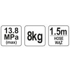 YATO YT07063 Kézi zsírzó pumpa 8 kg