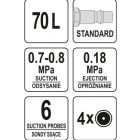YATO YT07191 Pneumatikus olajleszívó / olajgyűjtő 8 bar 65 liter