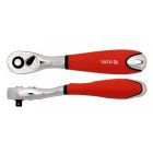 YATO YT0733 Racsnis hajtószár 1/4" 155 mm 72T hajlított szár CrV 