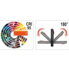 YATO YT08509 Akkus LED színvizsgáló lámpa 400 lumen 5 W